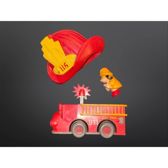 Giftco 911 Firefighter Collectible Rubber Magnets Red Hat Puppy FireTruck A31 - Picture 4 of 5